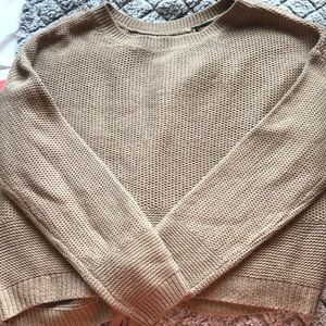 Brown Sweater with Criss-Cross in the back